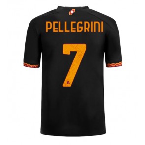 Lacne Muži Futbalové dres AS Roma Lorenzo Pellegrini #7 2023-24 Krátky Rukáv - Tretina